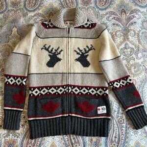 Hudson's Bay Winter 2010 Olympics Youth Adult Small  - Zip Front Sweater